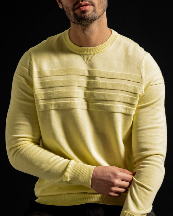 Lyocell Knitted 3D Stripe Pullover
